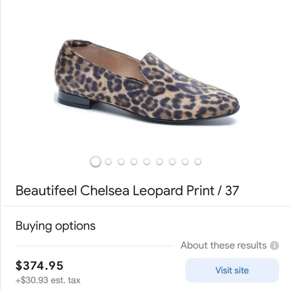 BeautiFeel Chelsea Leopard Print Flats Women’s European Sizes 38 and 39